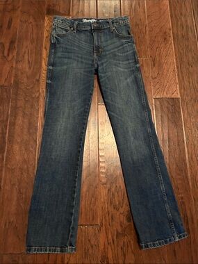 Wrangler Retro Slim Boot Dark Blue Jeans